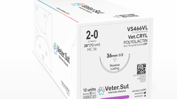 Sutura Veterinaria Poliglicólico 2/0
