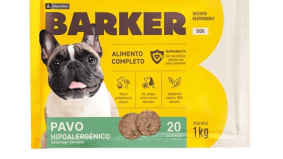 Barker Pavo 1kg (20 Hamburguesas) Fórmula Hipoalergénica