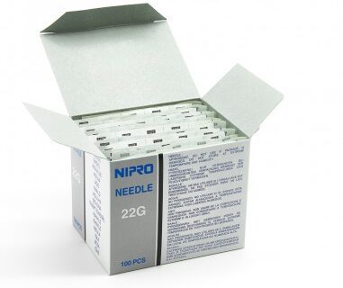 Agujas descartables 22G x 1 - Negro